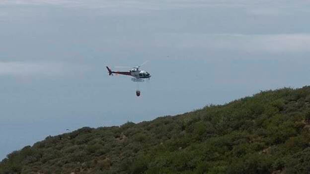 Imágenes de la zona afectada por el incendio en Cazadores