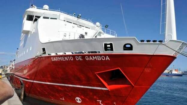 El 'Sarmiento de Gamboa', en Gran Canaria