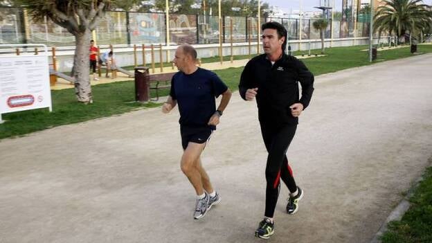 Soria entrena en el Parque Romano