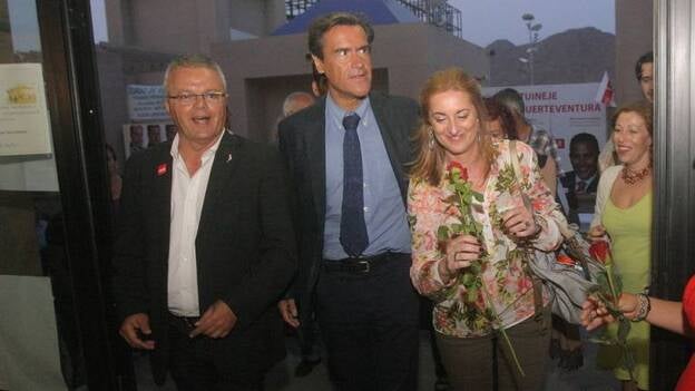 López Aguilar participa en un mitin en Fuerteventura