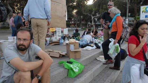 Concentración en San Telmo por la 'Democracia real ya'
