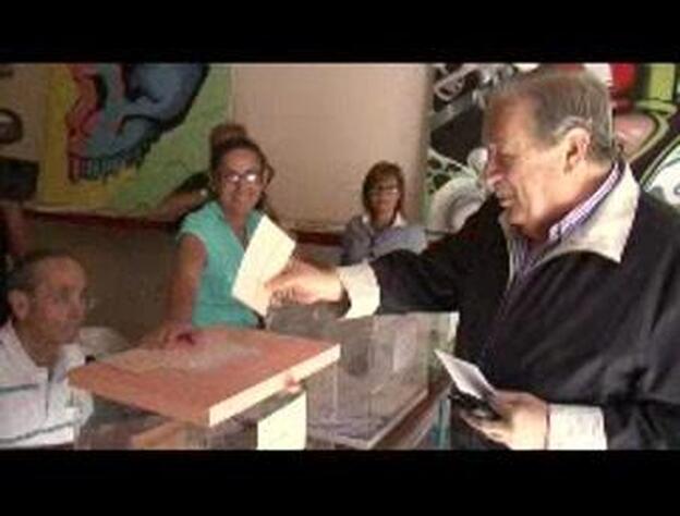 Saavedra vota en Las Palmas de Gran Canaria