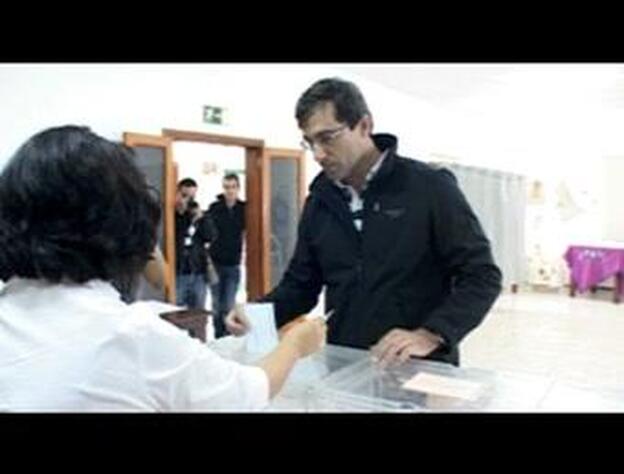 Pedro San Ginés (CC) vota en Lanzarote