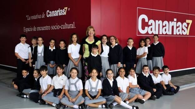 Alumnos de 4ºA del Colegio Sagrada Familia visitan CANARIAS7