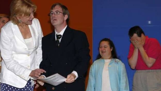 La baronesa Thyssen apoya a los artistas con síndrome de Down