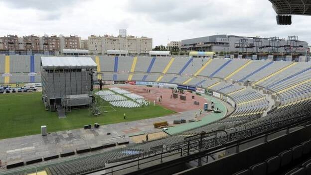 El Estadio se prepara para recibir a Sting
