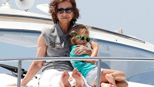 La Familia Real a bordo