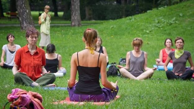 Yoga en el parque