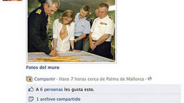 Dimite la candidata del PP que colgó en Facebook un fotomontaje de Chacón