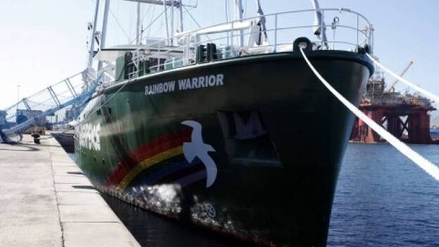 El nuevo barco de Greenpeace hace escala inaugural en la capital