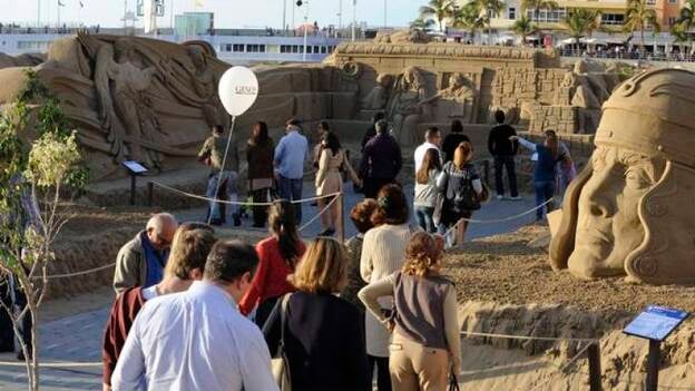 El Belén de Arena de Las Canteras batió su récord con 140.329 visitantes