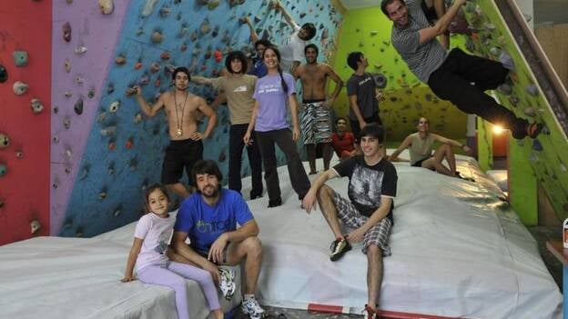 Escuela de escaladores en Guanarteme