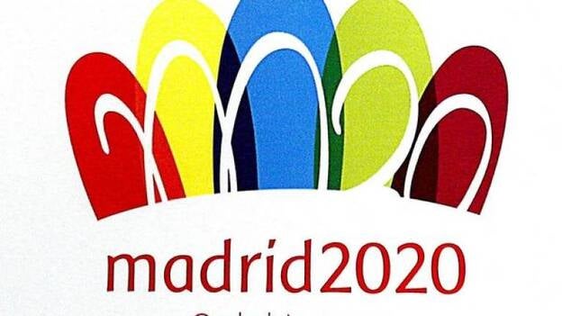 Madrid 2020 presenta a una colorida Puerta de Alcalá como logotipo