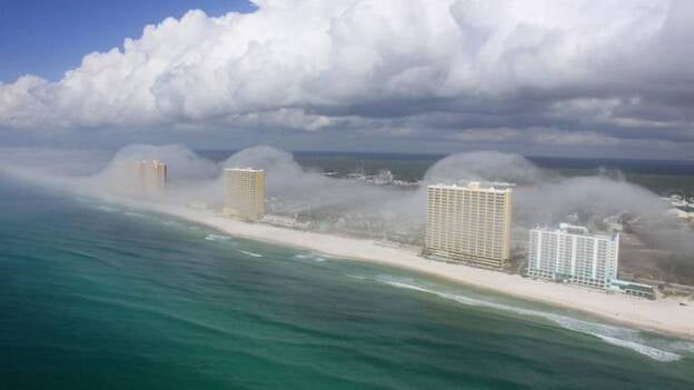 Espectaculares fotos de un 'tsunami' de nubes