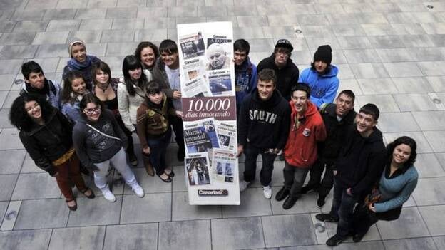 Alumnos del IES Vega de San Mateo visitan CANARIAS7