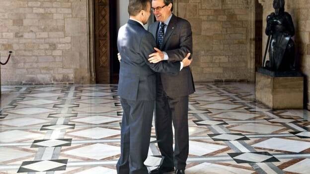 Paulino Rivero se reúne en la Generalitat con Artur Mas