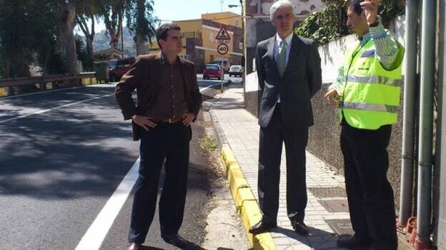 Carlos Sánchez visita las infraestructuras del Cabildo de Gran Canaria en el municipio