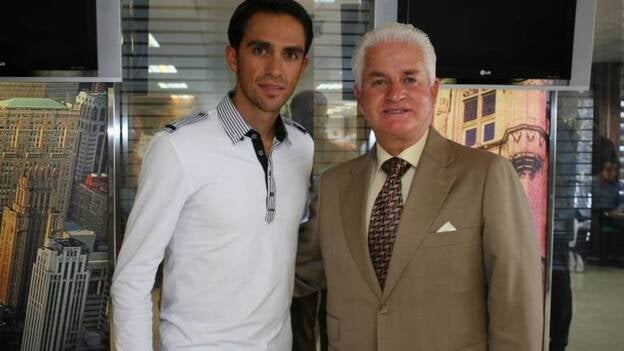 Contador con el ‘pelotón’ de Anfi