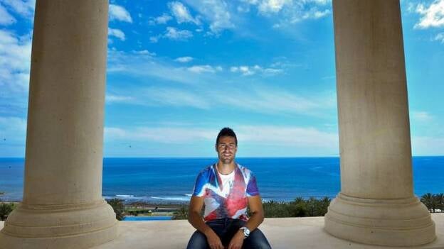 David García de paseo por el Costa Meloneras