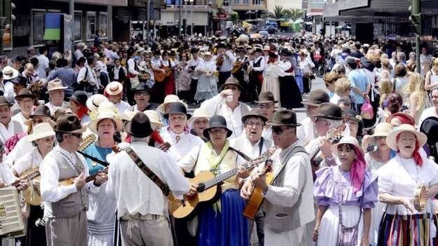 Fiesta y romería en la capital grancanaria