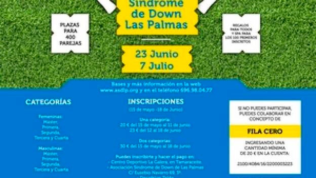 La Asociación Síndrome de Down organiza un torneo de pádel benéfico