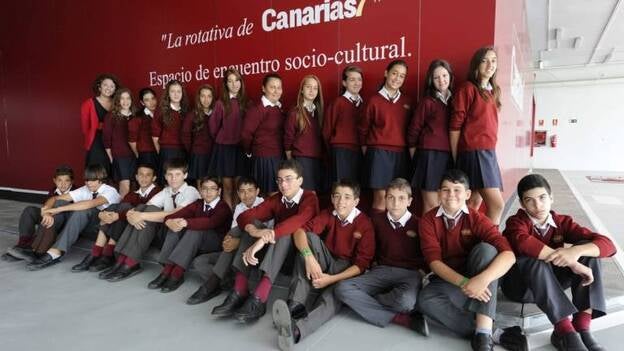 Alumnos del Colegio Sagrado Corazón de Tafira, en CANARIAS7