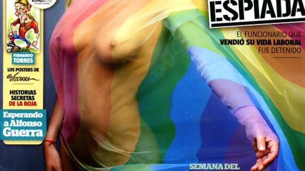 Belén Esteban, de nuevo en portada de 'Interviú', ahora como icono gay