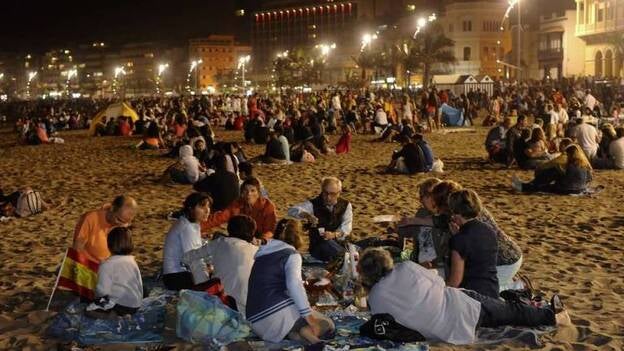 Noche de San Juan desde Las Canteras
