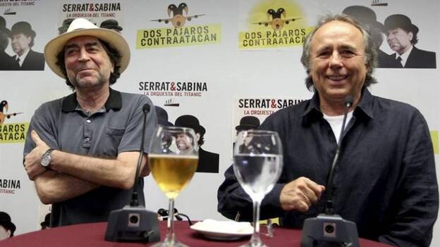 Serrat y Sabina emprenden su vuelo en Zaragoza