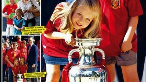 Este viernes, las infantas Leonor y Sofía con la Roja en 'Diez Minutos'