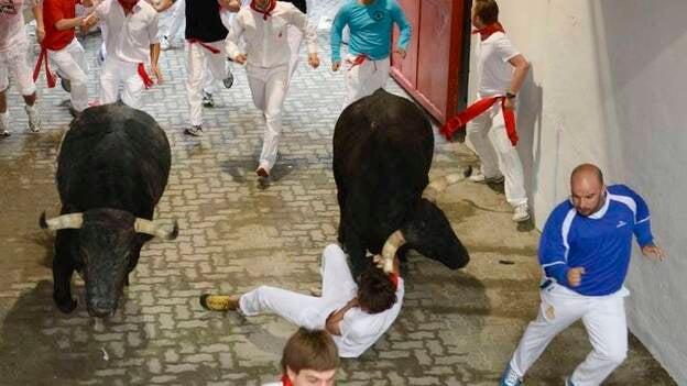 Primer encierro, peligroso y rápido