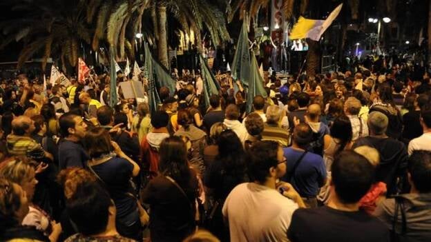 El SUP ve irreales los datos de afluencia a la protesta del 14N en Las Palmas