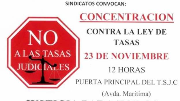 Las tasas judiciales provocan una protesta sin precedentes