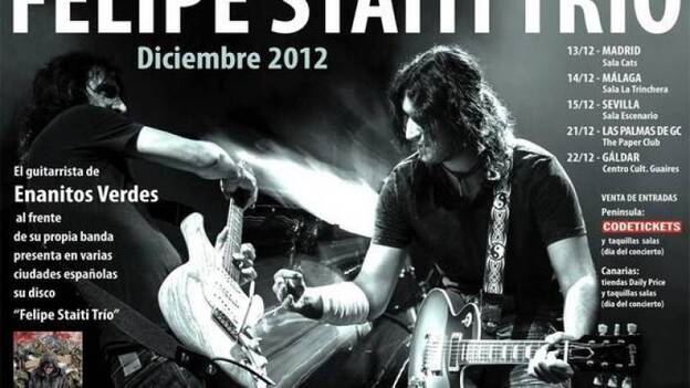 Felipe Stati, fundador de Enanitos Verdes, trae su trío a The Paper Club, el día 21