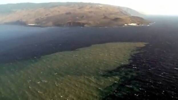 El Instituto Geográfico dice que la mancha próxima a El Hierro es algo normal