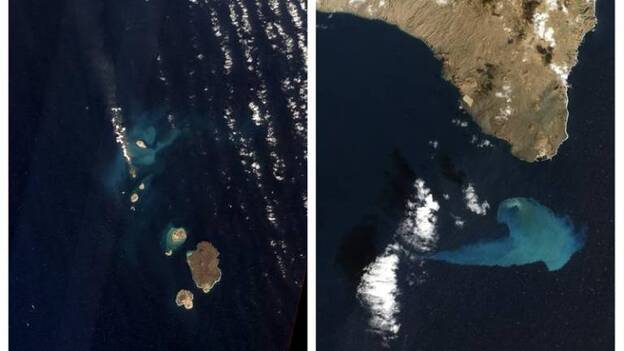 Duelo de volcanes: La foto de El Hierro compite con Yemen en el torneo de NASA