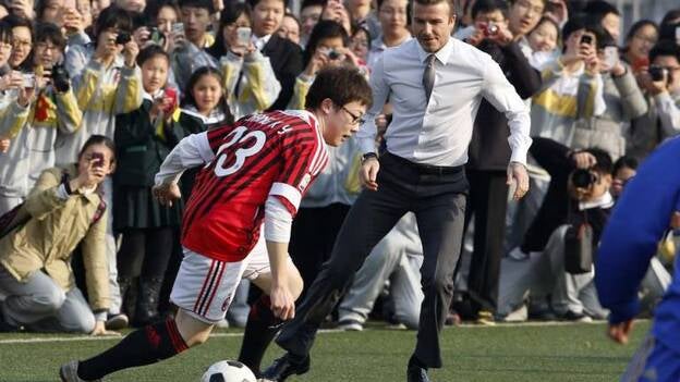 La elegancia de Beckham en el terreno de juego