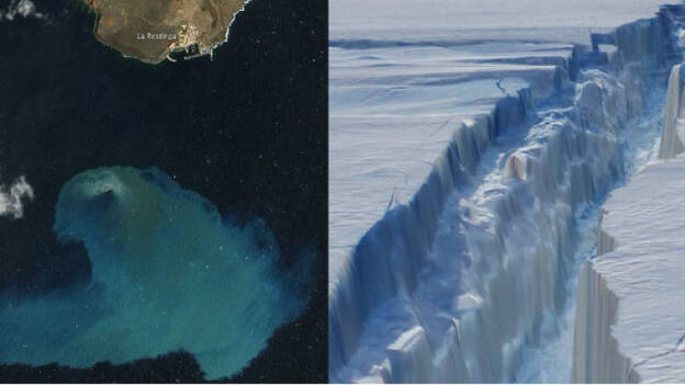 El volcán de El Hierro, a un paso de ser la mejor imagen de la NASA