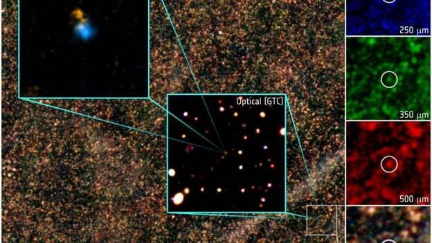 Descubren galaxia que crea estrellas 2.000 veces más rápido que la Vía Láctea
