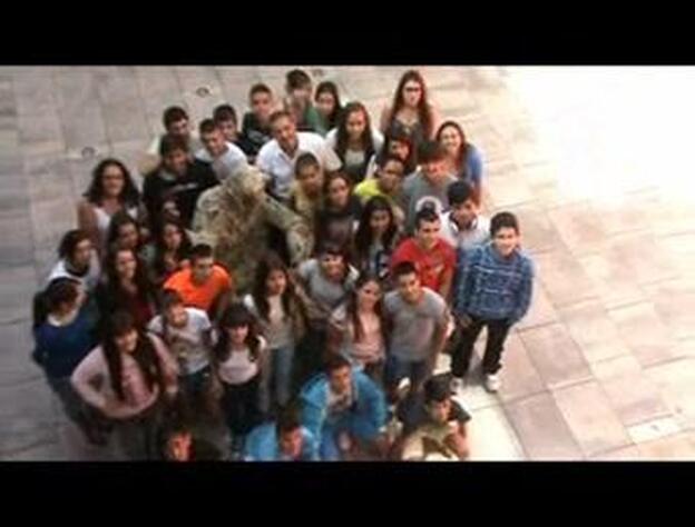 Alumnos de 3º de la ESO del IES Las Huesas