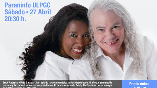El dúo Tuck & Patti, este sábado en el Paraninfo