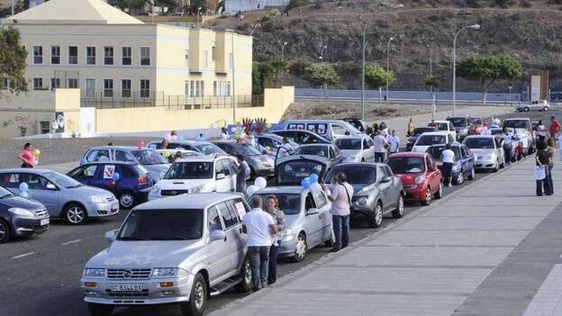 Caravana de protesta por la guardería