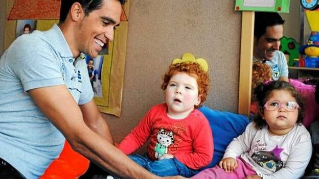 Alberto Contador, en San Juan de Dios