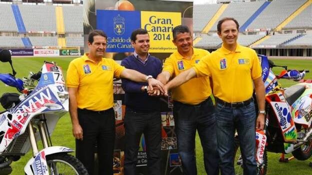 El Cabildo se vuelca con los representantes grancanarios