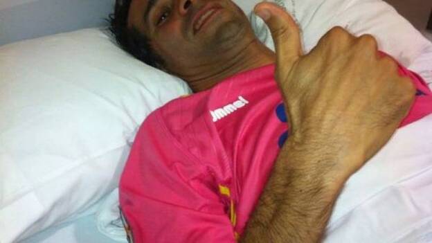 CANARIAS7 visita a Valerón en el hospital: "Me encuentro mejor"