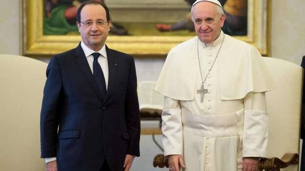 El papa Francisco recibe a Hollande