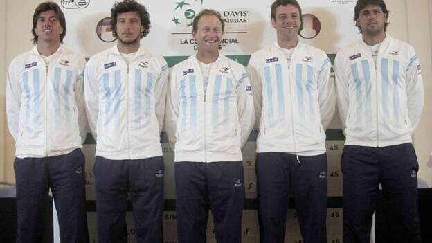 Argentina frente a Italia en primera ronda de la Copa Davis