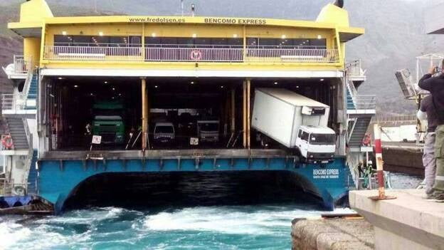 Susto en el ferry de Agaete