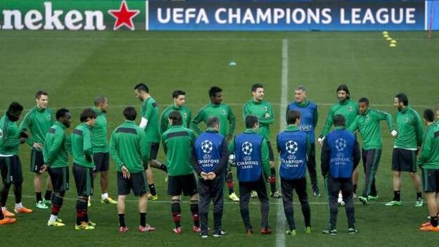 Entrenamiento del Milán