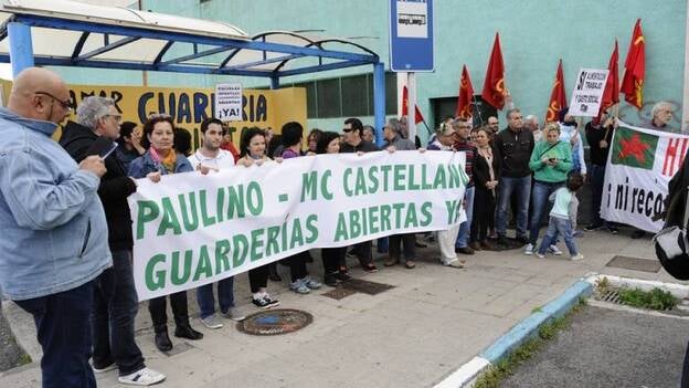 Protestas para la reapertura de guarderías en Jinámar